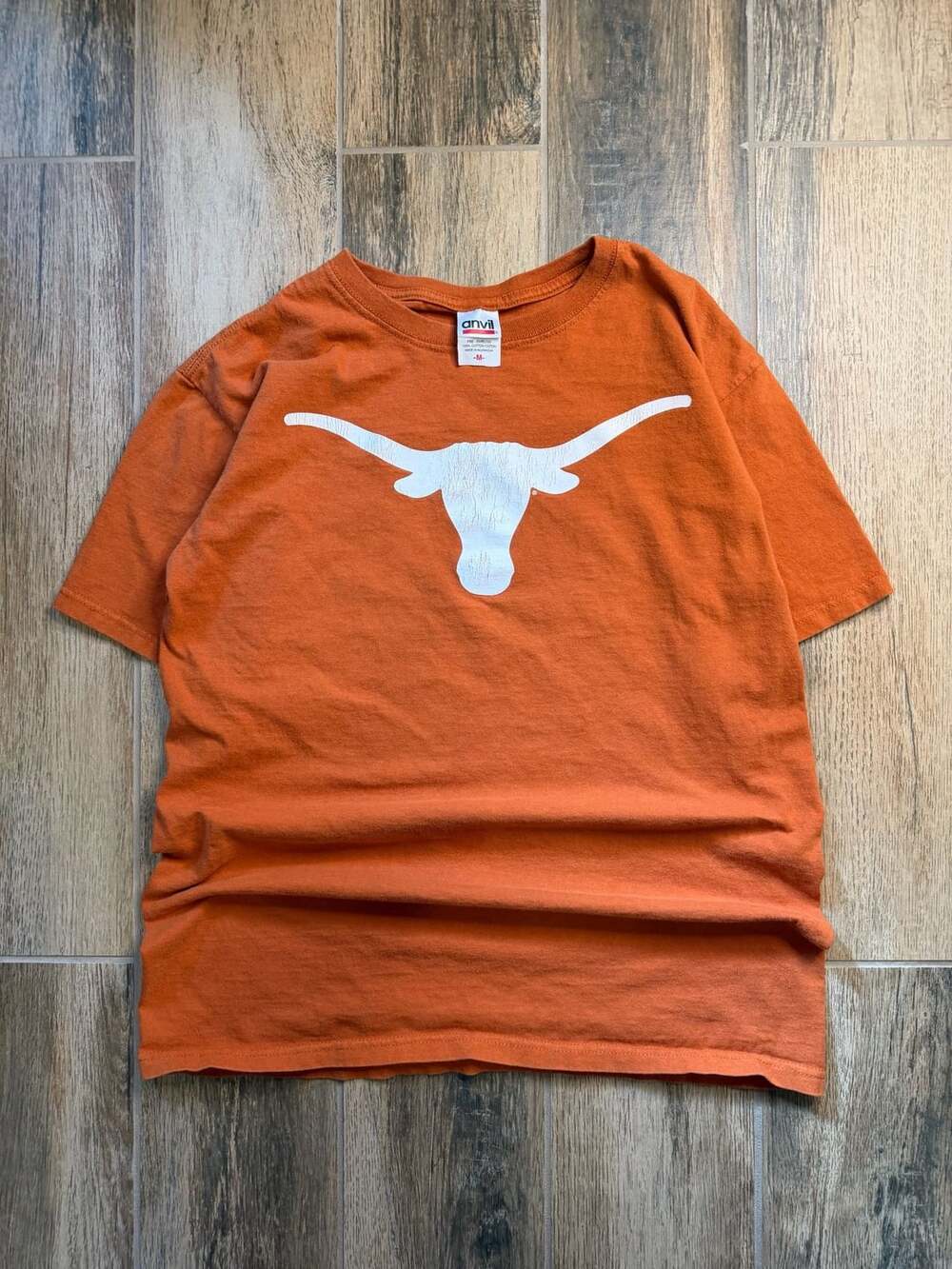Vintage Y2K University Of Texas Longhorns T-Shirt Size M Orange